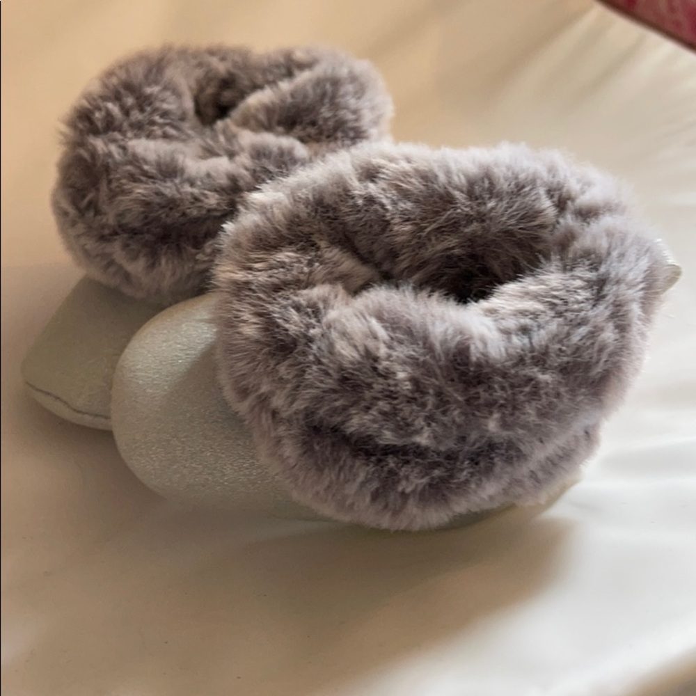 Silver booties